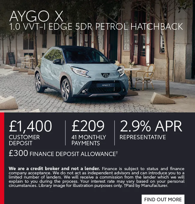 Toyota Q1 Aygo X PCP Offer 210125